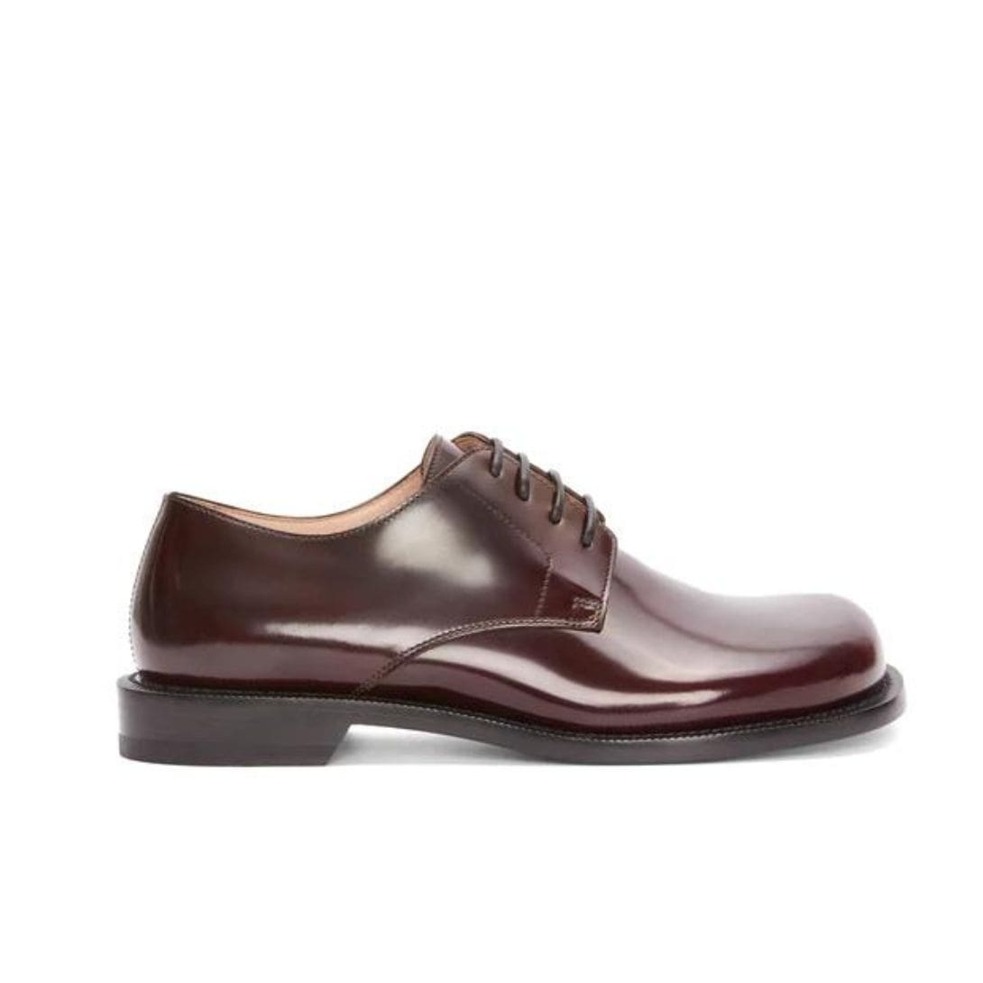 LOEWE DERBY SHOE IN BRUSHED CALFSKIN