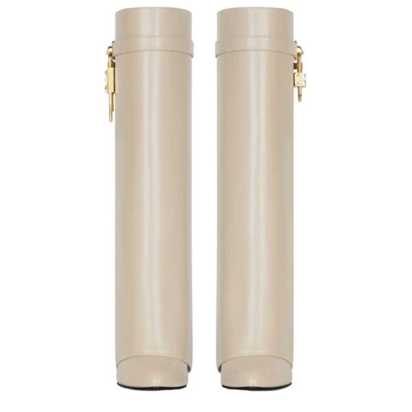 GIVENCHY SHARK LOCK BOOTS IN LEATHER