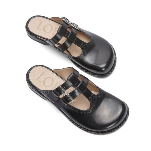 LOEWE CAMPO MARY JANE MULE IN CALFSKIN