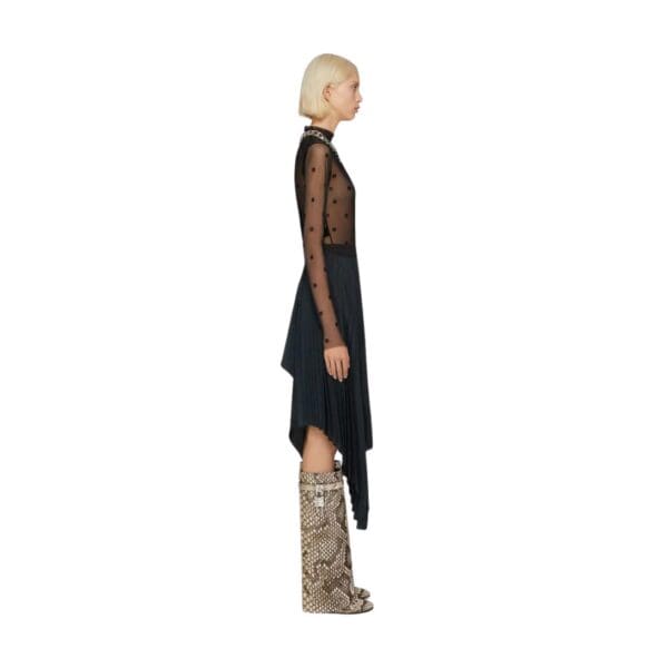 GIVENCHY SHARK LOCK BOOTS IN PYTHON