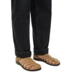 LOEWE CAMPO SANDAL IN SUEDE CALFSKIN