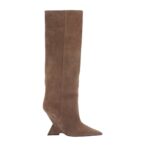 THE ATTICO ''CHEOPE'' DARK GREY TUBE BOOT