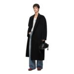LOEWE DOUBLE BREASTED COAT IN LLAMA AND WOOL