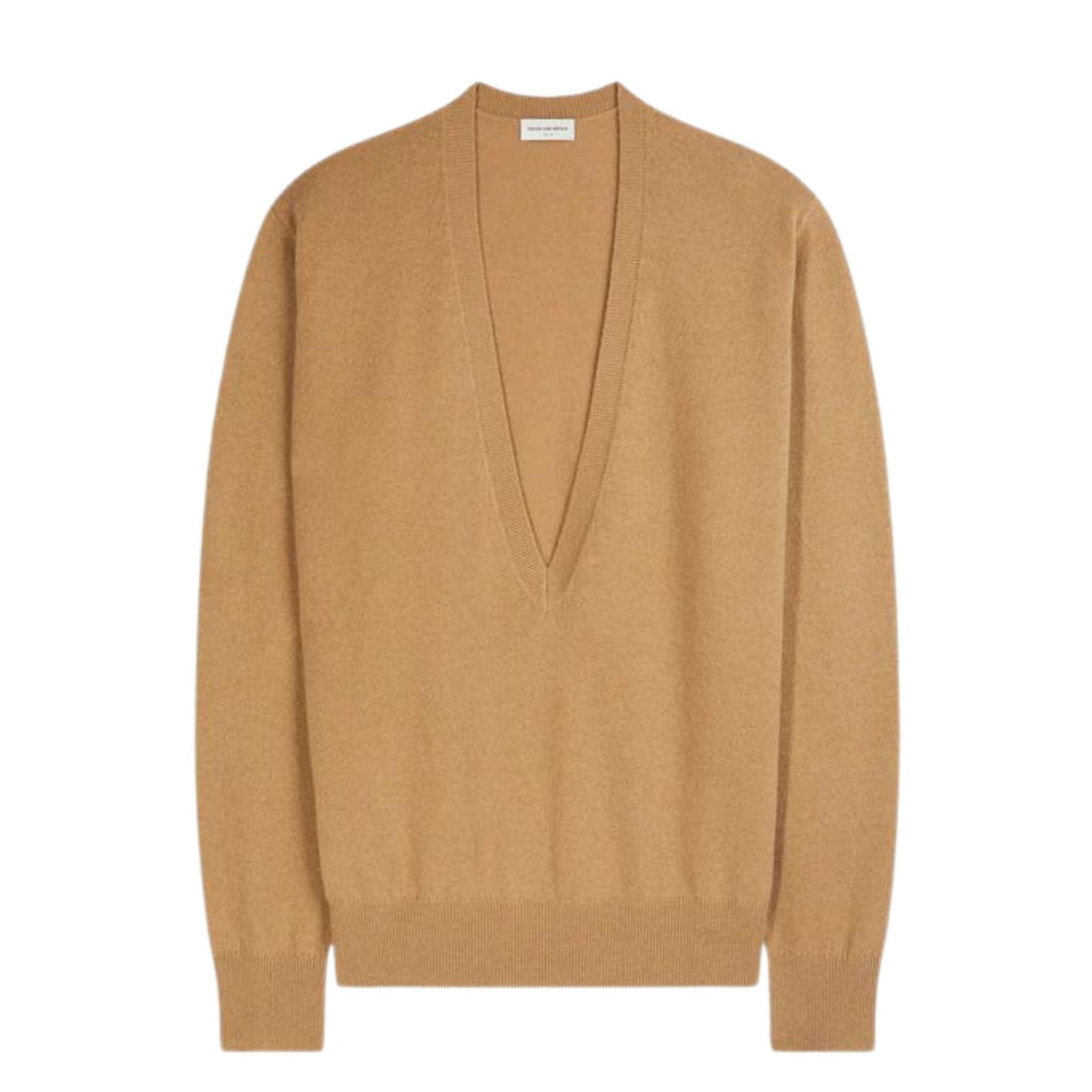 DRIES VAN NOTEN CASHMERE SWEATER CAMEL