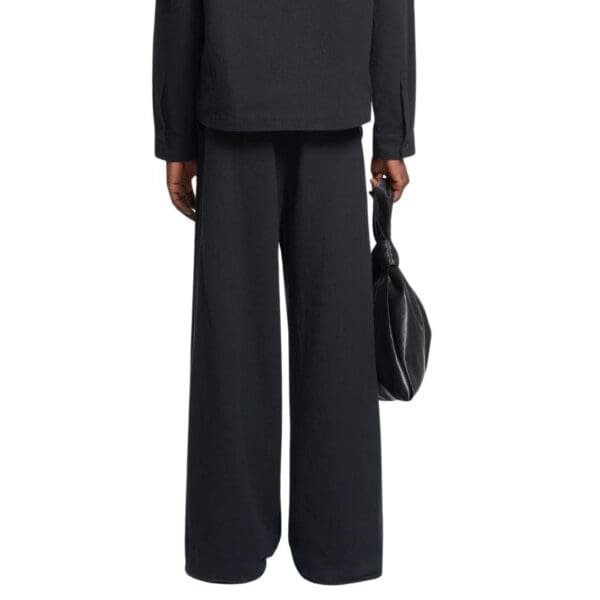 NANUSHKA BORRE WASHED-CANVAS PANTS BLACK