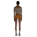 DRIES VAN NOTEN KNITTED ZIP CARDIGAN BEIGE