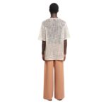 NANUSHKA BORRE WASHED-CALICO PANTS BROWN