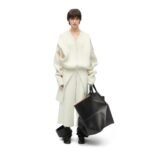 LOEWE DRAPED COAT IN WOOL BLEND