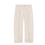NANUSHKA ZAYDEN REGENRATED LEATHER TAPERED PANTS CRAYON