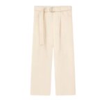 NANUSHKA FERRE BELTED STRUCTURED TWILL PANTS
