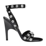 THE ATTICO ''COSMO'' BLACK ANKLE STRAP SANDAL