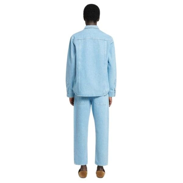 NANUSHKA TRISTO PATCH POCKET DENIM OVERSHIRT