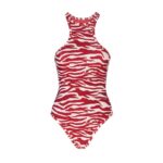 THE ATTICO RED AND MILK ONE PIECE