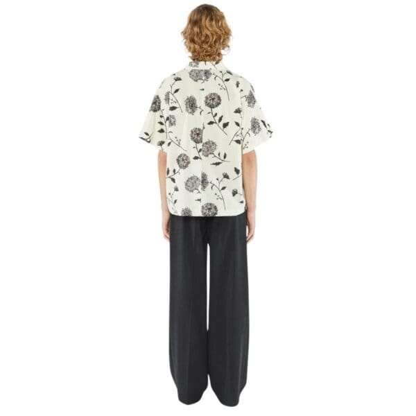 NANUSHKA YUKI COTTON AND SILK BLEND SHIRT MULTICOLOR