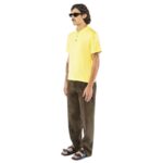 NANUSHKA ZAMIR MERINO WOOL POLO SHIRT YELLOW