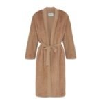 YVES SALOMON MERINO KNIT AND MINK LONG CARDIGAN
