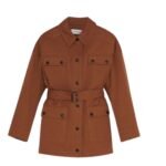 YVES SALOMON COTTON GABARDINE SAFARI JACKET