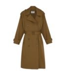 YVES SALOMON COTTON GABARDINE TRENCH COAT