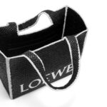 LOEWE FONT TOTE LARGE BAG IN RAFFIA