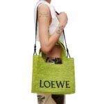 LOEWE FONT TOTE MEDIUM BAG IN RAFFIA
