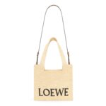 LOEWE FONT TOTE MEDIUM BAG IN RAFFIA