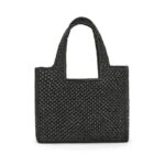 LOEWE FONT TOTE SMALL BAG IN RAFFIA
