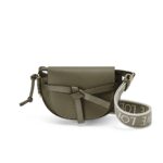 LOEWE GATE DUAL MINI BAG IN SOFT CALFSKIN AND JACQUARD