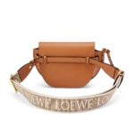 LOEWE GATE DUAL MINI BAG IN SOFT CALFSKIN AND JACQUARD