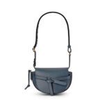 LOEWE GATE DUAL MINI BAG IN SOFT CALFSKIN AND JACQUARD