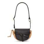 LOEWE GATE DUAL MINI BAG IN SOFT CALFSKIN AND JACQUARD