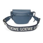 LOEWE GATE DUAL MINI BAG IN SOFT CALFSKIN AND JACQUARD