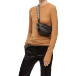 LOEWE GATE DUAL MINI BAG IN SOFT CALFSKIN AND JACQUARD