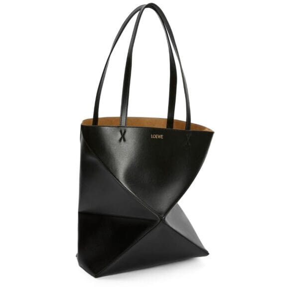 LOEWE PUZZLE FOLD TOTE BAG IN SHINY CALFSKIN