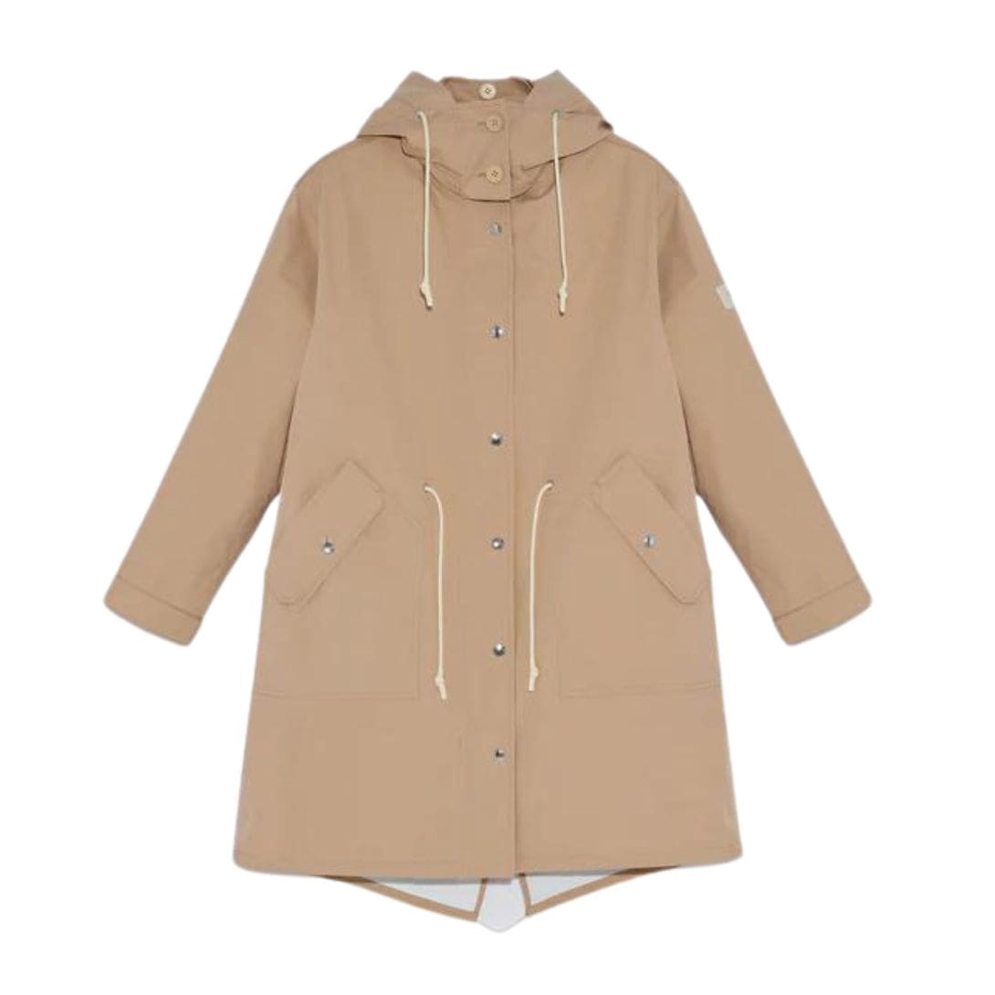 YVES SALOMON COTTON-BLEND FISHTAIL PARKA