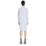 DRIES VAN NOTEN COTTON SHIRT DRESS LIGHT BLUE