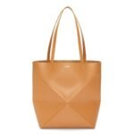LOEWE PUZZLE FOLD TOTE BAG IN SHINY CALFSKIN
