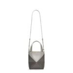 LOEWE PUZZLE FOLD TOTE MINI BAG IN SHINY CALFSKIN