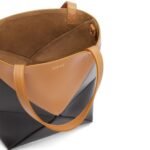 LOEWE PUZZLE FOLD TOTE MINI BAG IN SHINY CALFSKIN