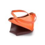 LOEWE PUZZLE FOLD TOTE MINI BAG IN SHINY CALFSKIN