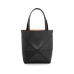 LOEWE PUZZLE FOLD TOTE MINI BAG IN SHINY CALFSKIN