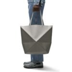 LOEWE PUZZLE FOLD TOTE XL BAG IN SHINY CALFSKIN