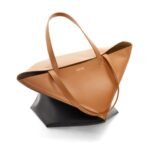 LOEWE PUZZLE FOLD TOTE XL BAG IN SHINY CALFSKIN