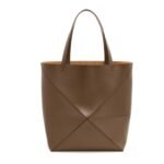 LOEWE PUZZLE FOLD TOTE XL BAG IN SHINY CALFSKIN