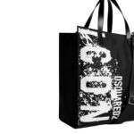 DSQUARED2 ICON SPLASH SHOPPING BAG