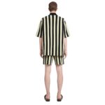 NANUSHKA ZIKO STRIPED TERRY-KNIT SHIRT BLACK