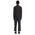 NANUSHKA TORBEN RIBBED MERINO BLEND SHIRT BLACK