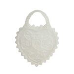 DSQUARED2 TRANSPARENT GLITTER HEART BAG