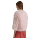 YVES SALOMON CROPPED FEATHER JACKET