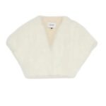 YVES SALOMON CROPPED FEATHER BOLERO