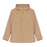 YVES SALOMON SHORT COTTON-BLEND PARKA